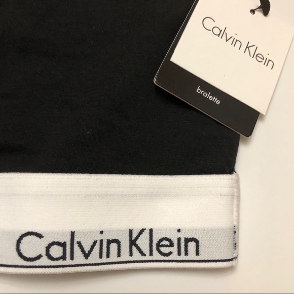 Calvin Klein Cotton Bralette and Bikini set-Black - Picture 4 of 8